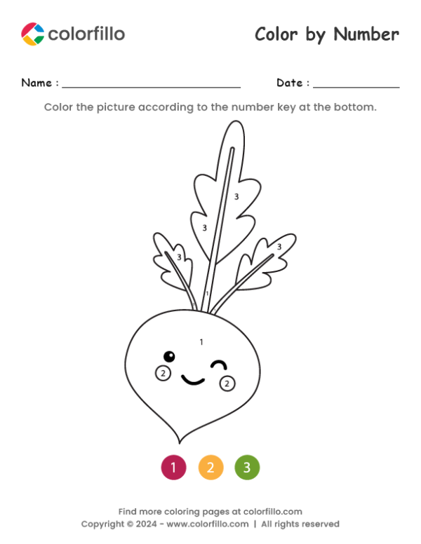 Beetroot Color by Number