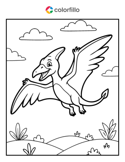 Pterodactyl Coloring Page