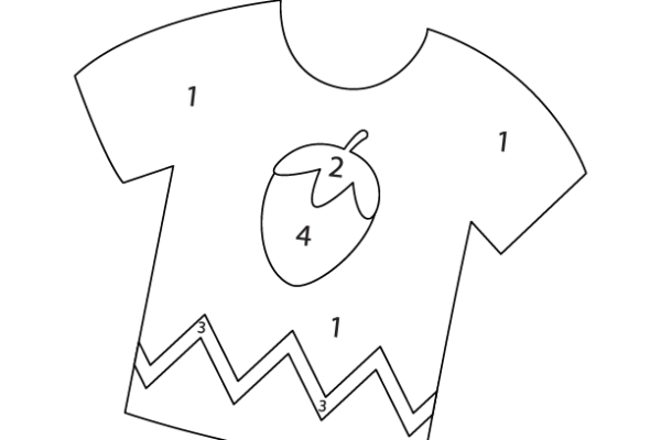 T-Shirt Color by Number
