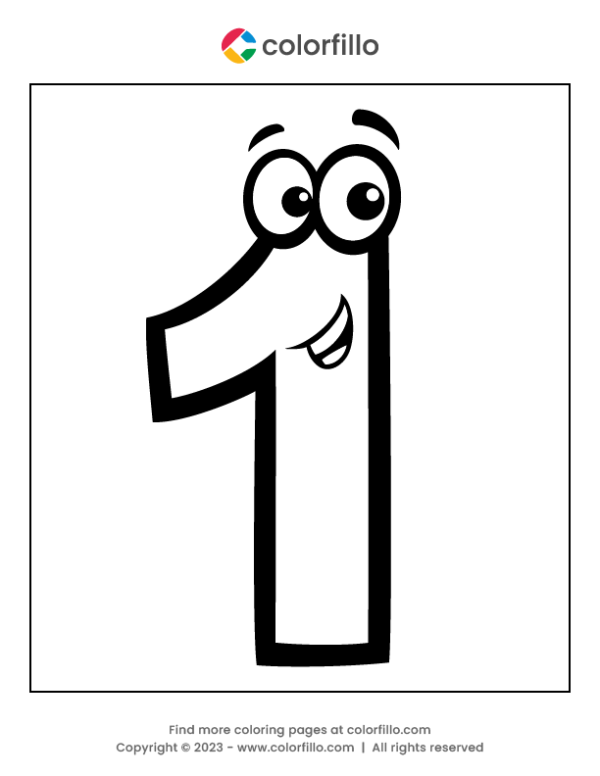 Free Online Number One Coloring - 0919f479e17fdc21def53f54af10af26 
