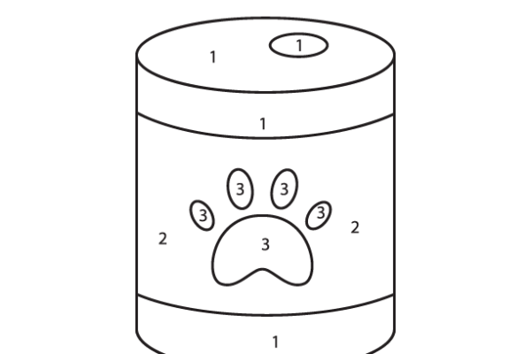 Dog Food Color by Number