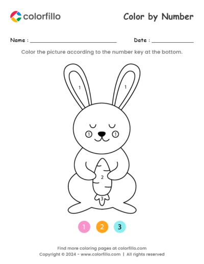 Bunny Color by Number