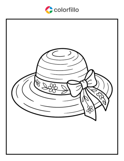 Sun Hat Coloring Pages