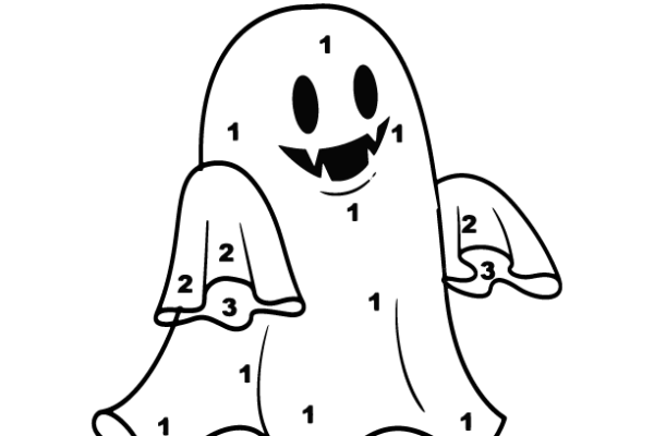 Monster Halloween Color by Number