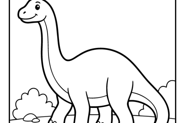 Apatosaurus Coloring Page