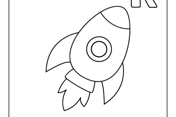 Letter R Coloring Page