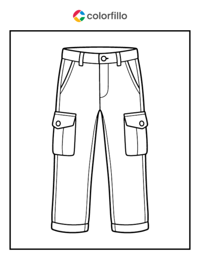 Cargo Pants Coloring Pages