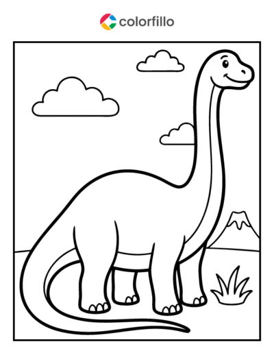 Diplodocus Coloring Page