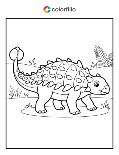Ankylosaurus Coloring Pages