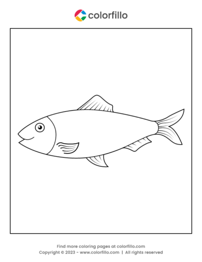 Herring Fish Coloring Page