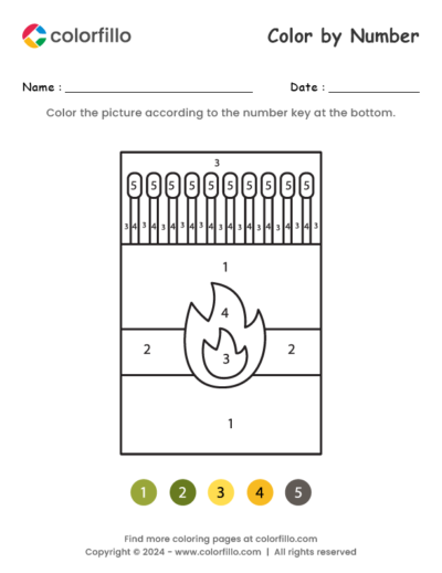 Matchbox Color by Number