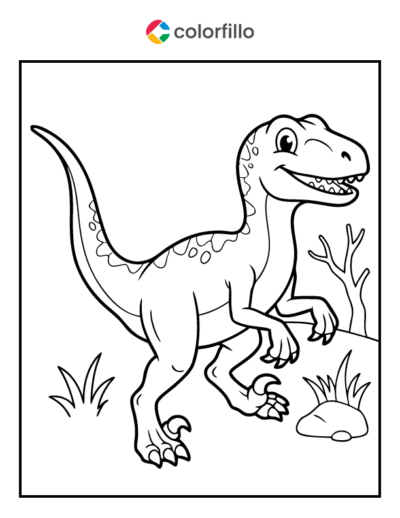 Velociraptor Coloring Pages