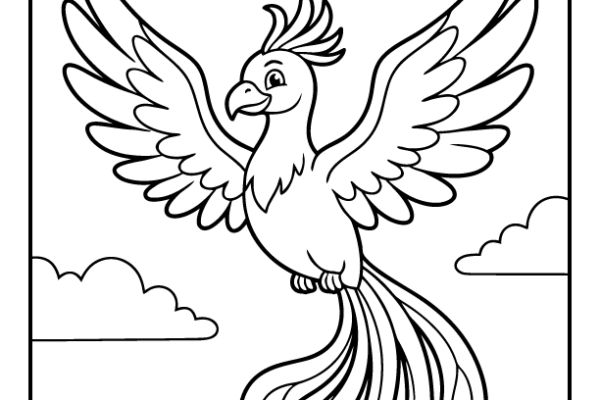 Phoenix Coloring Page