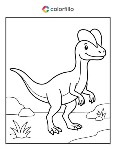 Dilophosaurus Coloring Pages