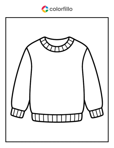 Sweater Coloring Pages