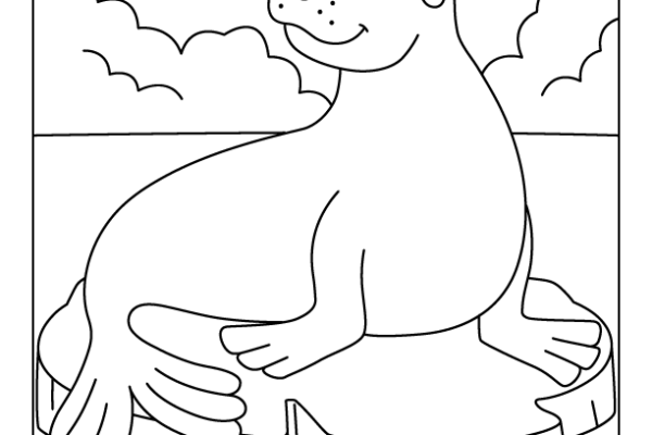 Sealion Coloring Page