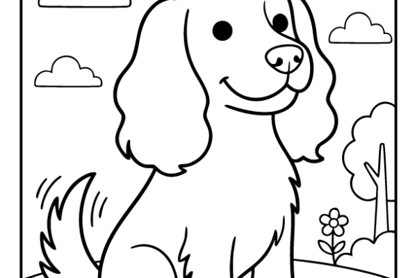 Cocker Spaniel Coloring Pages
