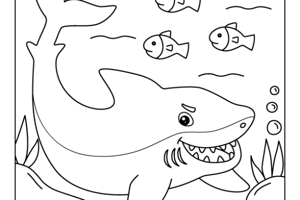 Shark Coloring Page