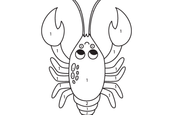 Lobster Color by Number