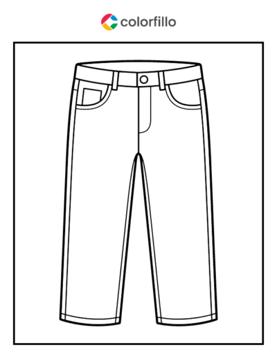 Jeans Coloring Pages