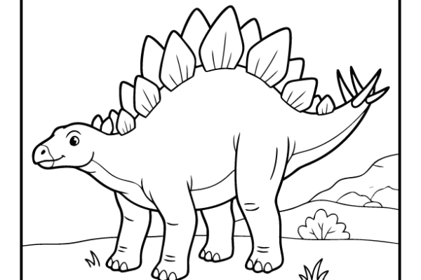 Stegosaurus Coloring Page