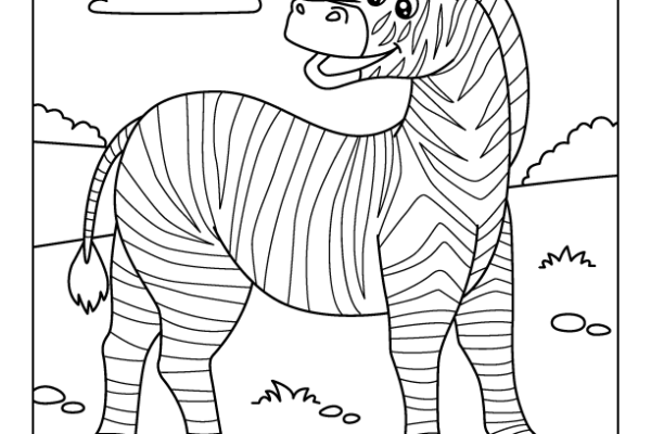 Zebra Coloring Page