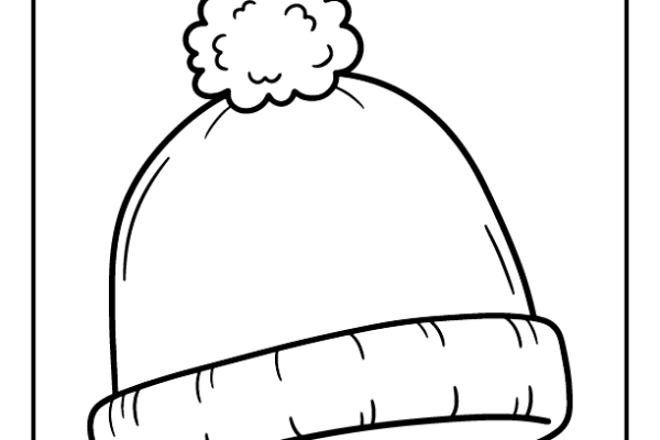 Beanie Hat Coloring Page