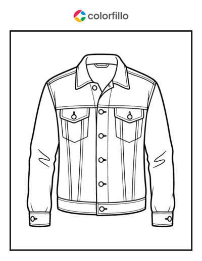 Denim Jacket Coloring Pages