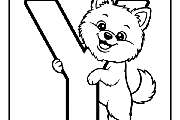 Yoranian Letter Y Coloring Pages