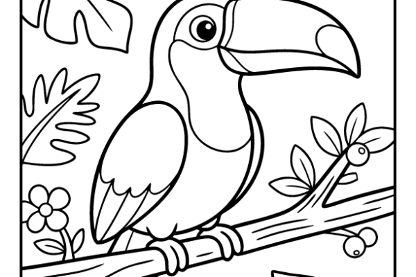 Toucan Coloring Page