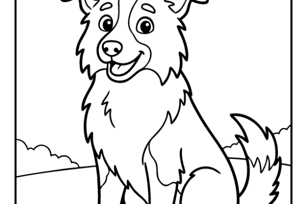 Border Collie Coloring Pages