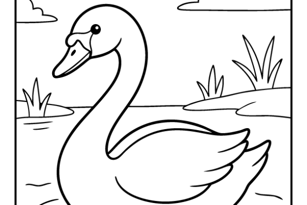 Swan Coloring Page