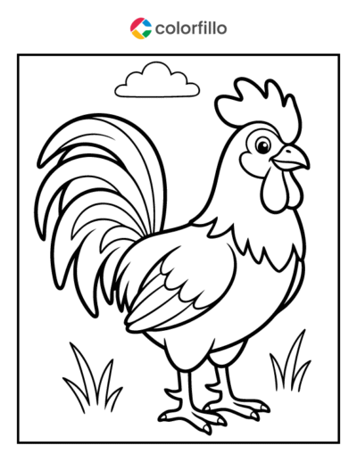 Rooster Coloring Pages