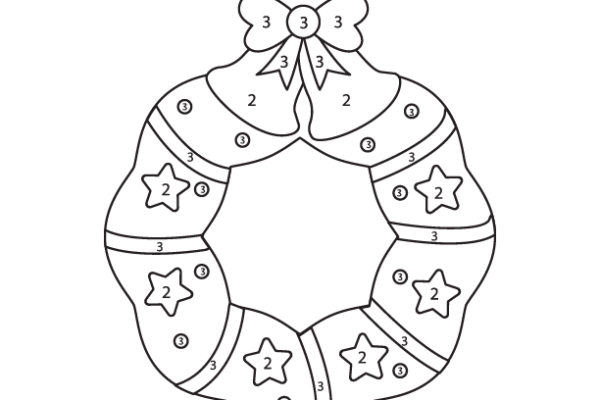 Wreath Color by Number