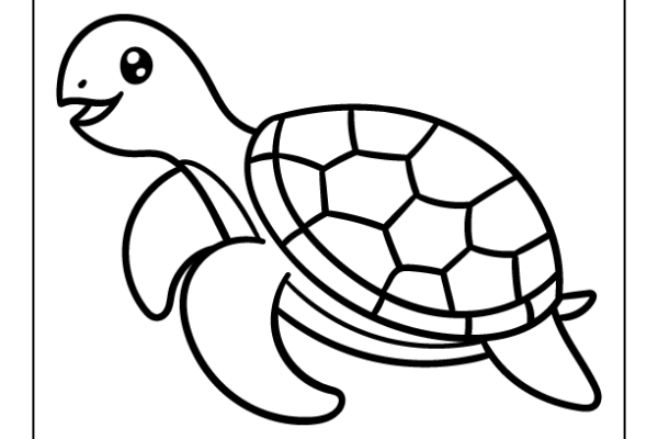 Sea Turtle Coloring Page