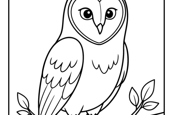 Barn Owl Coloring Page