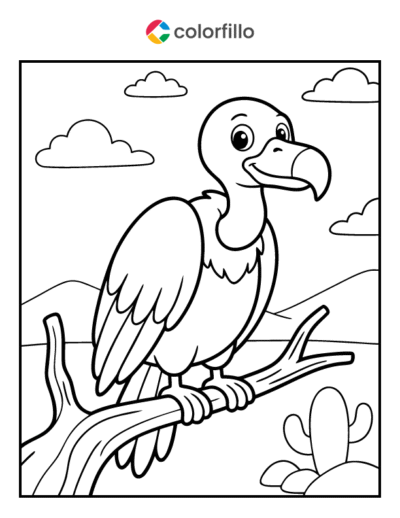 Vulture Coloring Pages