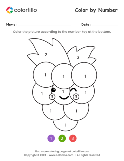 Grape Color by Number