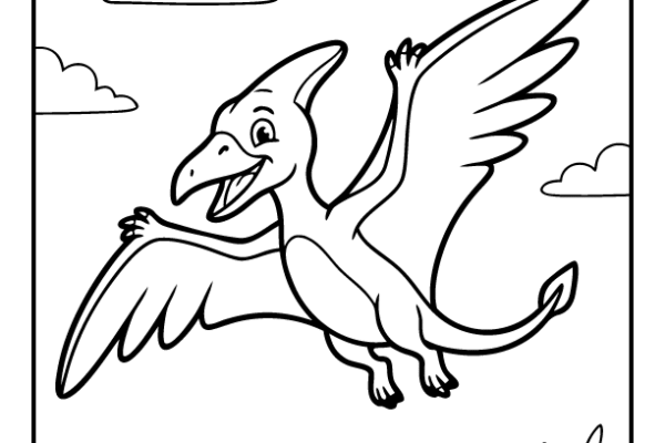 Pterodactyl Coloring Page