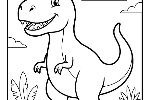 Tyrannosaurus Rex Coloring Page