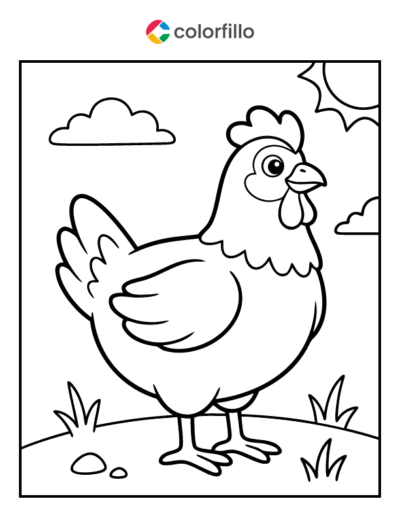 Chicken Coloring Pages