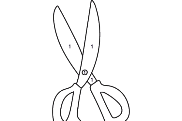 Scissors Color by Number