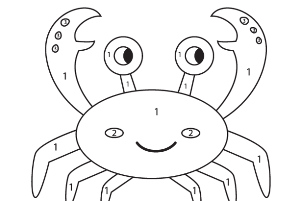 Crab Color by Number