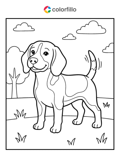 Beagle Coloring Page