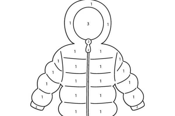 Xmas Jacket Color by Number