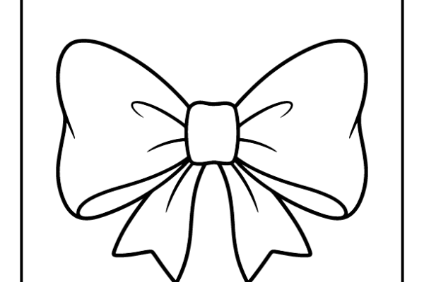 Bow Tie Coloring Page