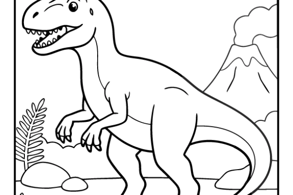 Allosaurus Coloring Page