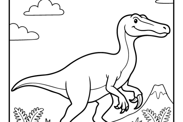 Baryonyx Coloring Page