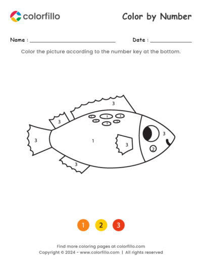 Perch Color by Number