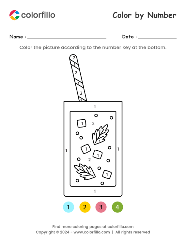 Mojito Color by Number